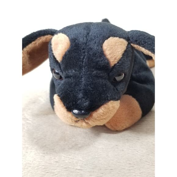 TY Beanie Babies Doby The Doberman 1996 Stuffed Animal Plush Toy 8" Vintage - Picture 4 of 12